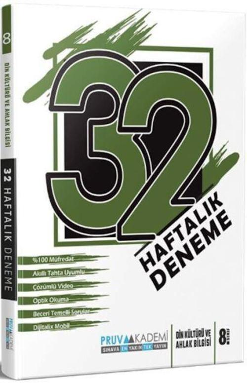 8. Sınıf LGS Din Kültürü ve Ahlak Bilgisi 32 Haftalık Deneme