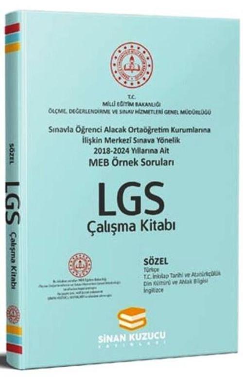 8. Sınıf LGS MEB Sözel Örnek Soruları Çalışma Kitabı


