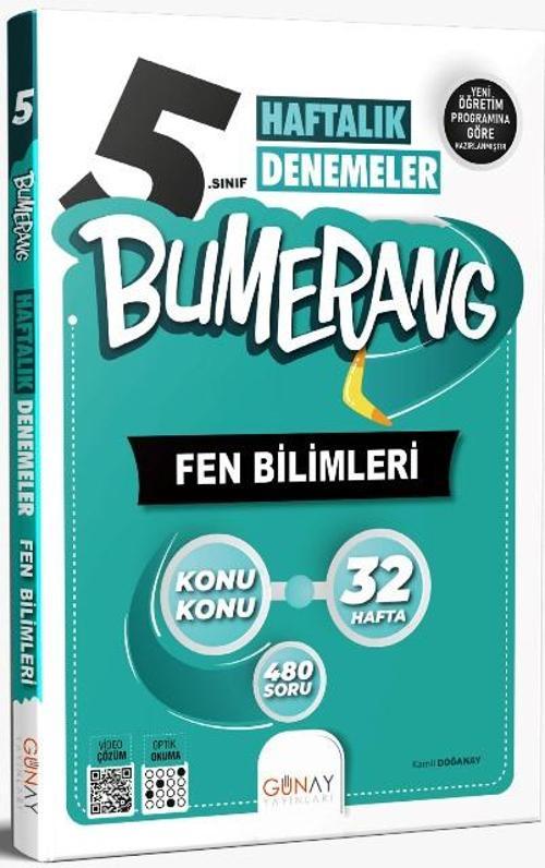 5. Sınıf Fen Bılımlerı 32 Haftalık  Denemelerı Bumerang Seris 2025