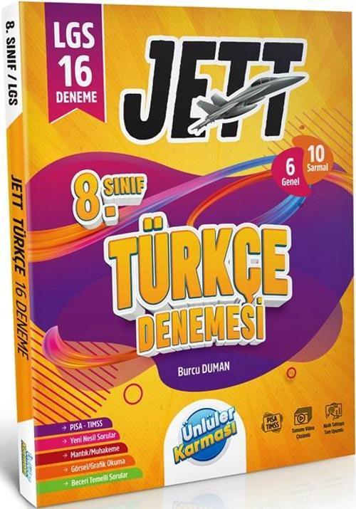 8. Sınıf LGS Türkçe 16 Deneme JETT Serisi