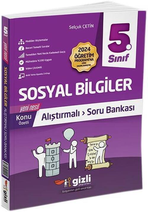 5. Sınıf Sosyal Bilgiler Alıştırmalı Soru Bankası 2024