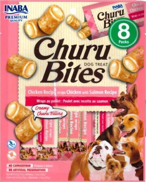 Churu Bites Tavuklu ve Somonlu Köpek Ödül Maması 8li
