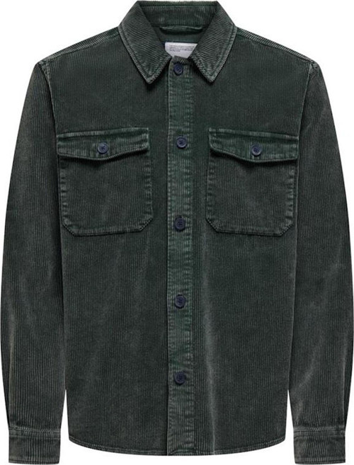 Erkek Regular Fit Kadife Gömlek - 22030129
