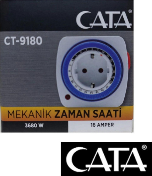 Ct-9180 Zaman Ayarlı Priz Mekanik Ayarlanabilir
