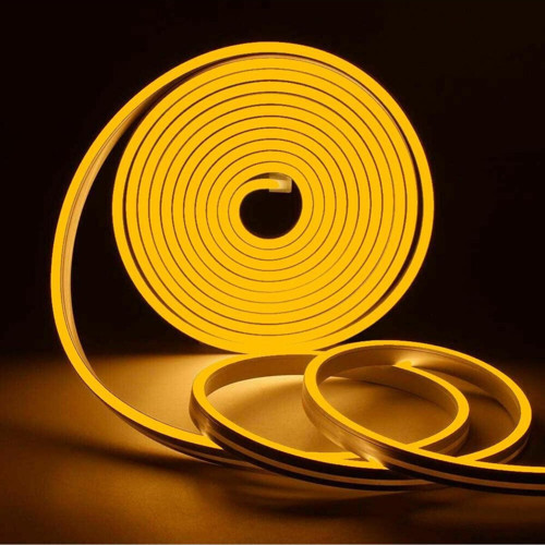 Esnek Neon Hortum Led - Amber Işık - 220 Volt - Dış Mekan - 25 Metre - Ct-4554A