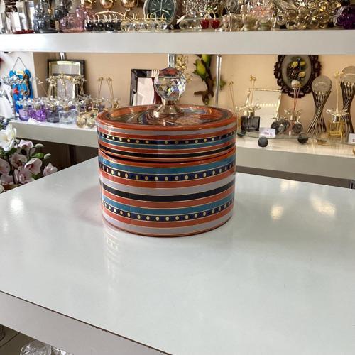 Dekoratif Renkli Küp 17 cm
