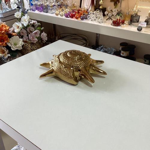 Dekoratif Seramik Deniz Kabuğu Gold Renk