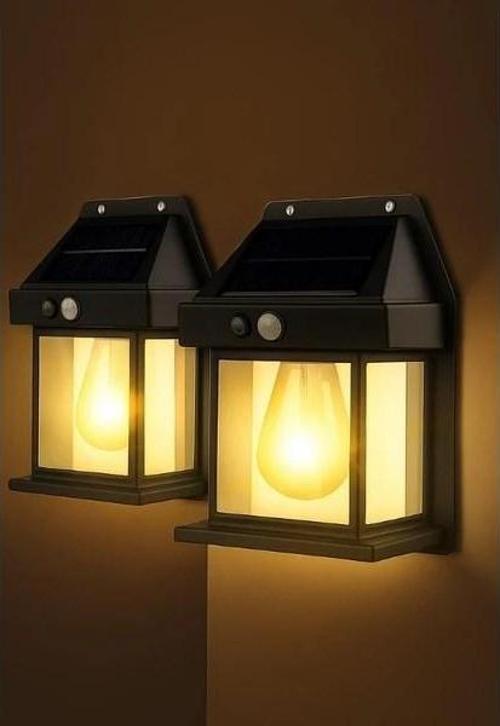 3 Mod'lu Sensörlü 2 Adet Bahçe Led Ampul Büyük Boy Güneş Enerjili Hareket Sensörlü Bahçe Led 3 Modlu