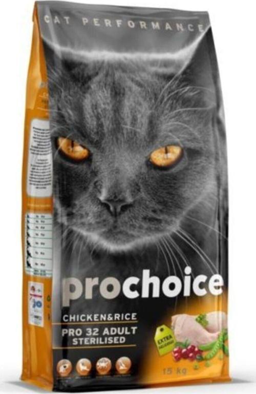 Pro Choice Pro 32 Sterilised Tavuklu Kısırlaştırılmış Kedi Maması 15 Kg