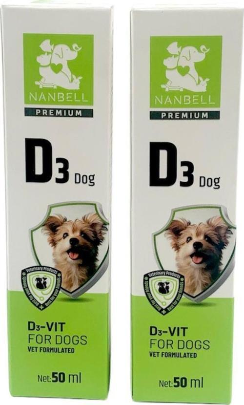 2 Kutu Köpekler İçin D Vitamini Takviyesi 50 Ml