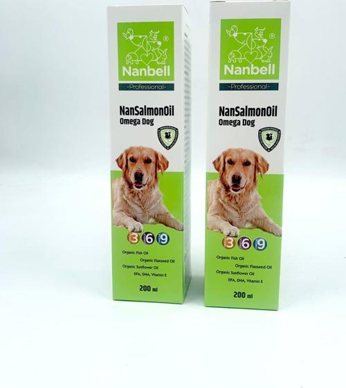 2 kutu Köpekler İçin NanSalmonOil Omega 3-6-9 200ml 