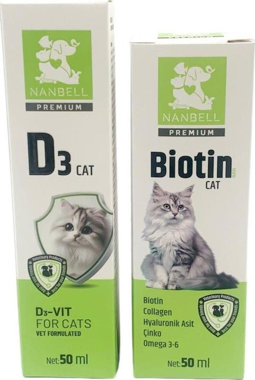 Kediler İçin Biotin Collagen + D3 Vitamin Takviyesi