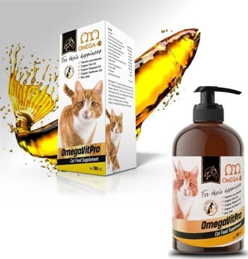 Kediler İçin Omega VitPro Somon Balık Yağı 100 ml