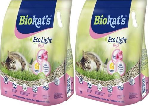 Eco Light Fresh Cherry Blossom (KİRAZ ÇİÇEĞİ KOKULU) Pelet Kedi Kumu 5 Lt X 2 Adet