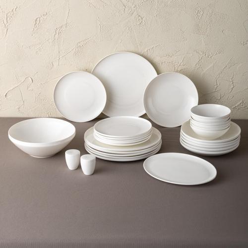 Alya Beyaz 53 Parça 12 Kişilik Yemek Takımı