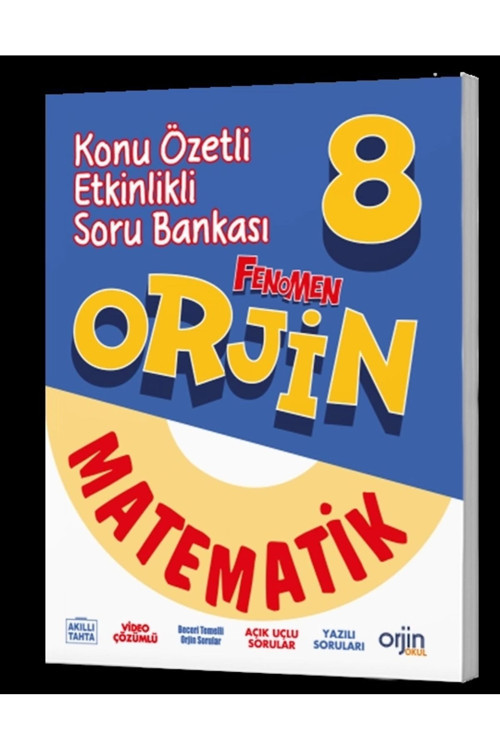 Fenomen Yayınlar Orjin 8 Matematik Konu Özetli Etkinlikli Soru Bankası
