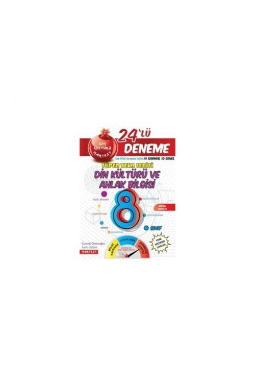 8. Sınıf Kırmızı Nar Efsane Din Kültürü 24 Deneme Sınavı (14 Sarmal + 10 Genel)