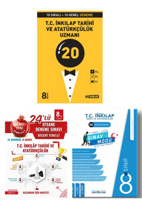 8. Sınıf Lgs Nartest (Kırmızı Seri)-Hız-Pruva Inkılap Tarihi Ve Atatürkçülük Deneme Seti
