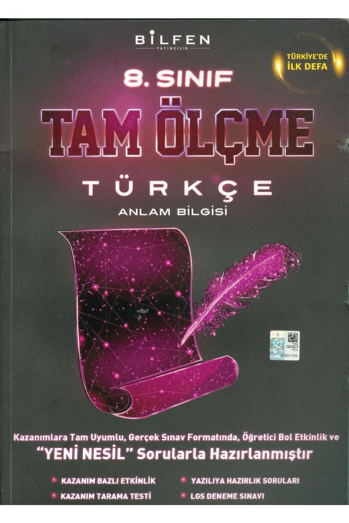 Bilfen Yayınları 8. Sınıf Türkçe Tam Ölçme