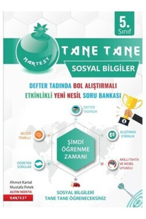 Nartest 5. Sınıf Yeşil Defter Tadında Tane Tane Sosyal Bilgiler