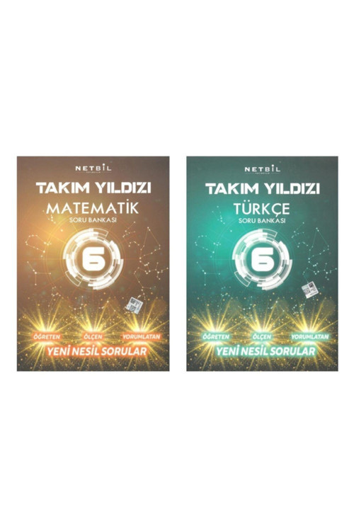 Netbil 6.Sınıf Takım Yıldızı Matematik-Türkçe Soru Bankası Seti