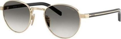 Pr B52s Zvn02c 49 Unisex Oval Gold Metal Güneş Gözlüğü Altın