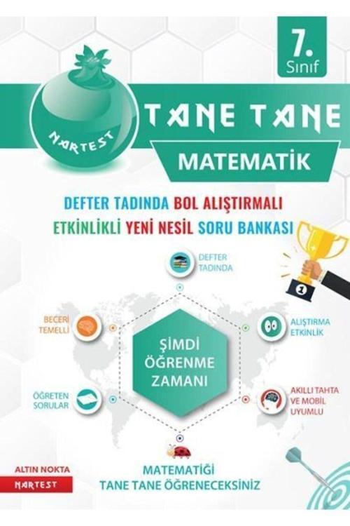 Nartest Yayınları 7. Sınıf Yeşil Seri Matematik Tane Tane Defter Tadında Soru Bankası