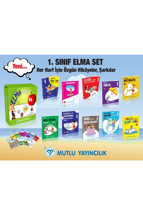 1 Sınıf Elma Seti Fasiküllü Okuma Yazma Seti