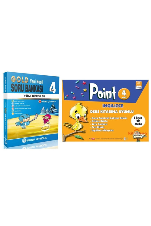 4. Sınıf Yayıncılık Gold Soru Bankası + Point Ingilizce 5 Kitap Bir Arada (tek Kitap)