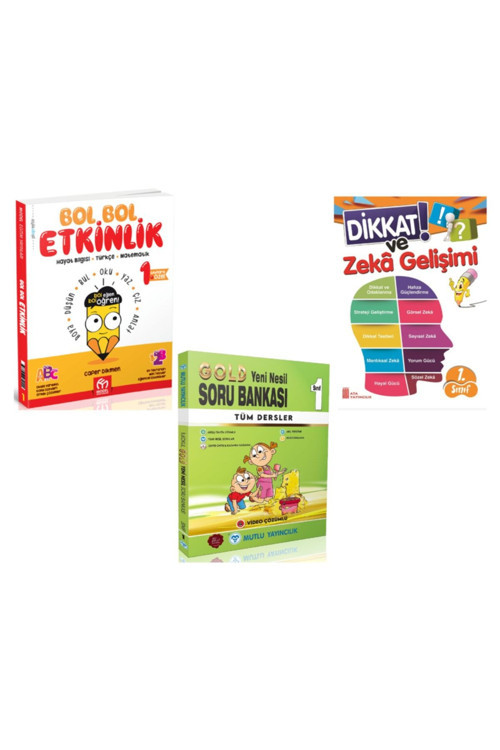 1. Sınıf Bol Bol Etkinlik + Gold Soru Bankası + Dikkat Ve Zeka Gelişimi