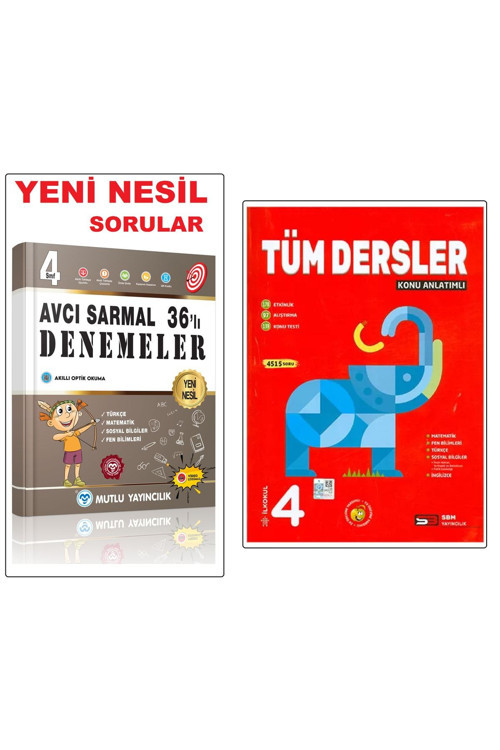 Avcı Sarmal 36’lı Denemeler 4.sınıf Yeni Ürün ! & 4.sınıf Tüm Dersler Konu Anlatımlı Sbm Yayıncılık