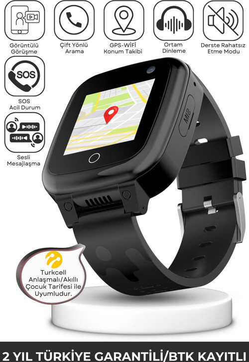 Neo25 Akıllı Çocuk Saati Sim Kartlı Ve Görüntülü Görüşme Gps Özellikli(Btk Kayıtlı-Yerli Üretim)