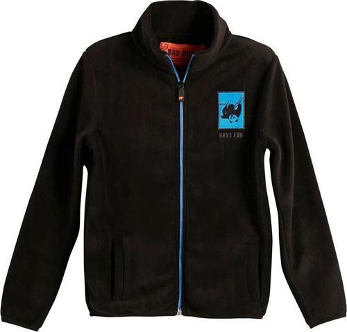 Fun Full-Zip Kids Siyah Fermuarlı Çocuk Polar Sweatshirt