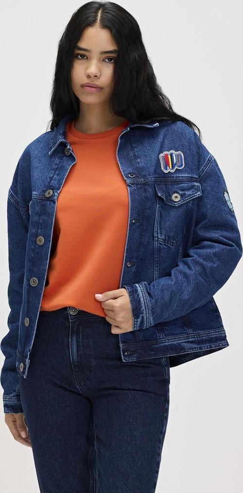 Adelina Koyu Mavi Kadın Denim Ceket