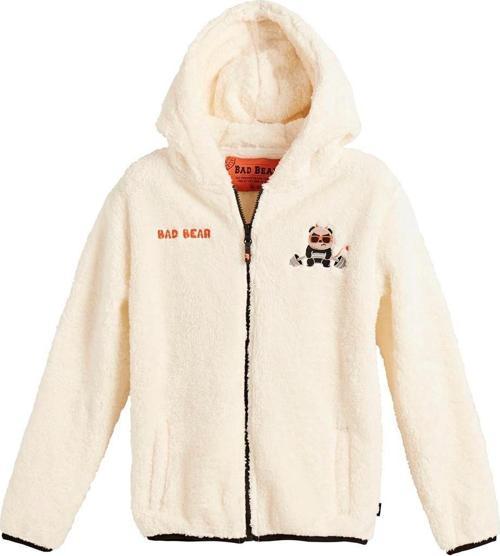 Plunger Plush Kids Marshmallow Beyaz  Fermuarlı Kapüşonlu Peluş Çocuk Sweatshirt