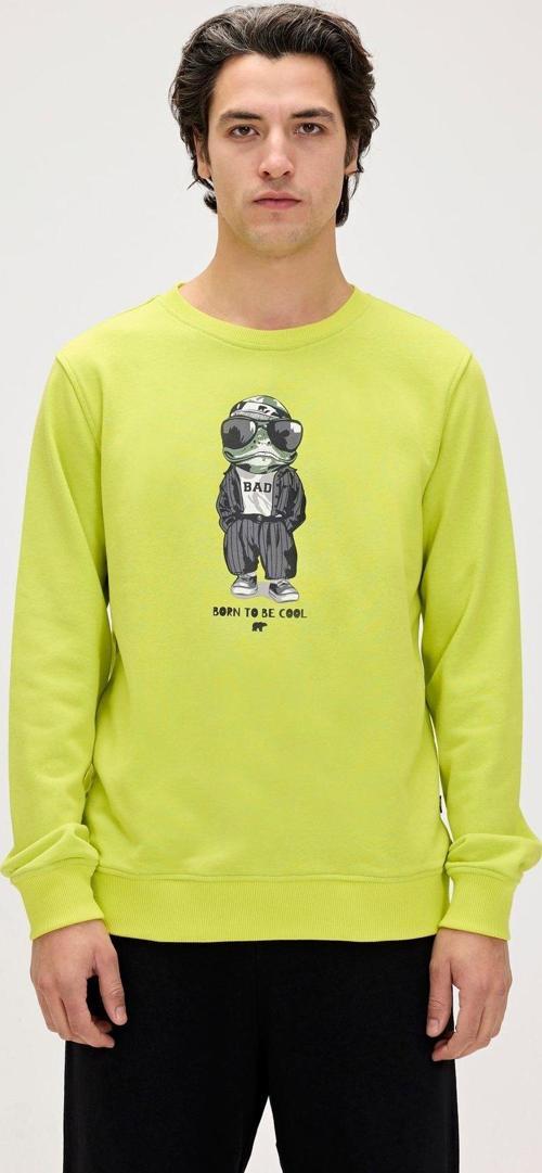 Gator Yeşil Erkek Baskılı Sweatshirt
