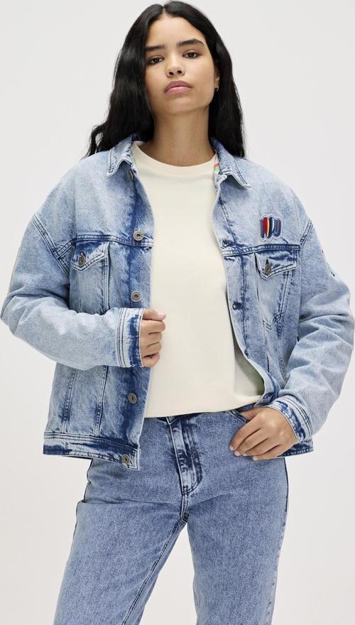 Adelina Ocean Blue Kadın Denim Ceket
