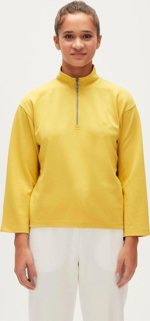 Lexi Half-Zip Cider Sarı Yarım Fermuarlı Kadın Sweatshirt
