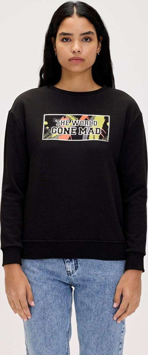 Re-Carina Siyah Kadın Sweatshirt