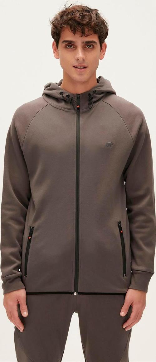 Leo Full-Zip Hoodie Antrasit Fermuarlı Kapüşonlu Erkek Sweatshirt