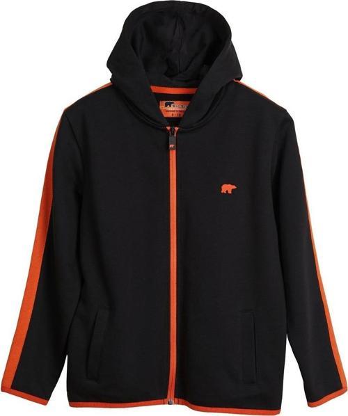 Darrel Full-Zip Siyah Çocuk Kapüşonlu Sweatshirt