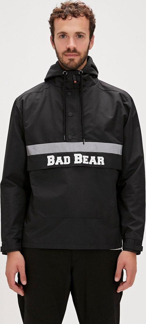 Reflect Windbreaker Siyah Kanguru Cep Erkek Rüzgarlık