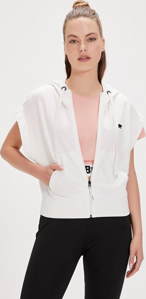 Kelly Beyaz Full-Zip Sweatshirt