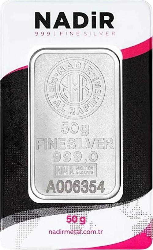 50 gr Külçe Gümüş