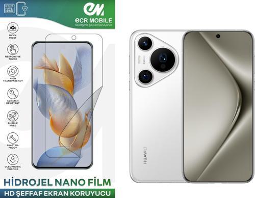 Huawei Pura 70 Ultra ile Uyumlu Hidrojel Ekran Koruyucu Film HD-ŞEFFAF(Tempered Cam Değildir!)