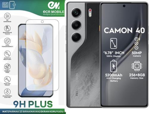 Tecno Camon 40 ile Uyumlu MAT Esnek Nano Kırılmayan Ekran Koruyucu