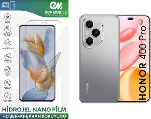 Honor 400 Pro ile Uyumlu Hidrojel Ekran Koruyucu Film HD-ŞEFFAF(Tempered Cam Değildir!)