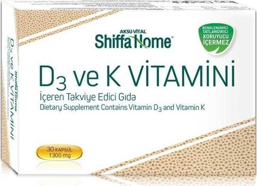 D3 Ve K Vitamini - 30 Kapsül