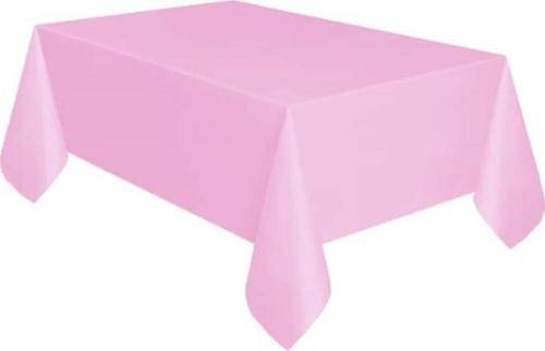 Plastik Naylon Su Geçirmez Parti Piknik Renkli Masa Örtüsü - 120x180 Cm. - Pembe - 1 Adet