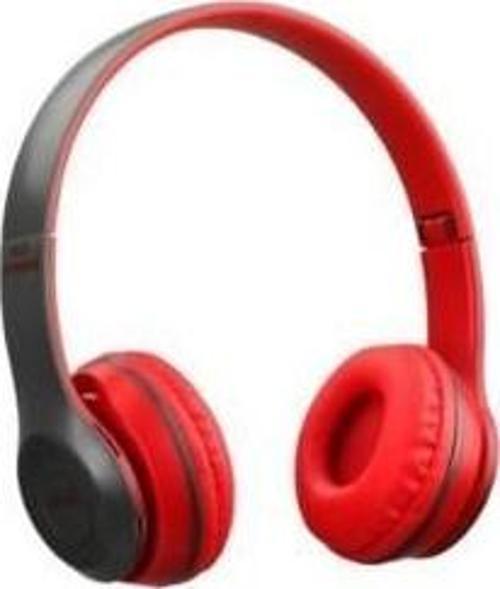 Luxury, Katlanabilir Kablosuz Bluetooth Kulaklık Kırmızı Renk Carboon P47